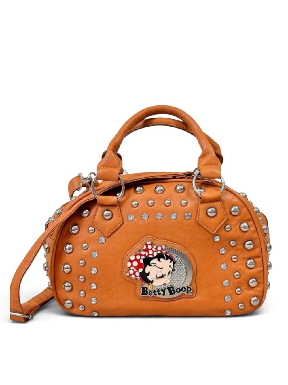 Betty Boop Studded Crossbody Shoulder Bag